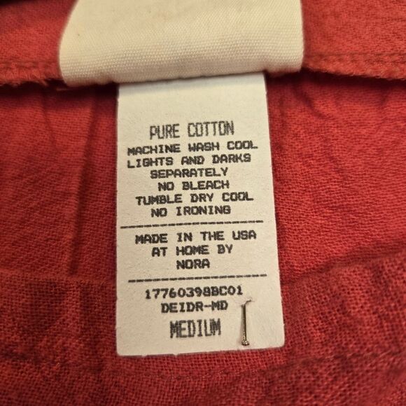 Deva Lifewear Square‎ Neck 3/4 Sleeve Crinkle Gauze Midi Dress Size Medium Pink - Picture 5 of 9